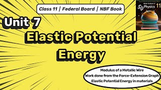 Elastic Potential Energy  Modulus of Metallic Wire ForceExtension Graph Class 11 Physics FBISE [upl. by Alehcim]