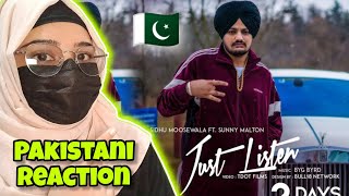 Reaction on Sidhu Moose Wala ft Sunny Malton  Just Listen Official Video [upl. by Sofie]