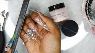 🔴 Watch Me Do Nails LIVE  Satin Nails  LongHairPrettyNails [upl. by Colligan466]