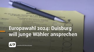 STUDIO 47 live  EUROPAWAHL 2024 DUISBURG WILL JUNGE WÄHLER ANSPRECHEN [upl. by Okkin]