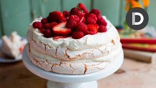 How to make Strawberry Pavlova Cake [upl. by Randee]