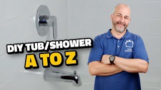 DIY How to Renovate the Tub  Shower from A to Z [upl. by Lielos749]