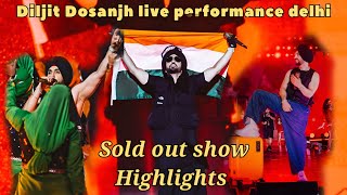 Diljit dosanjh live performance in delhi today Diljit Dosanjh live performance in concert [upl. by Nyrroc228]