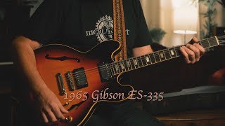 1965 Gibson ES335 converted from a trapeze to a stoptail [upl. by Eenat785]