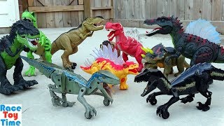 Jurassic World Fallen Kingdom Walking Velociraptor Blue and Indoraptor Dino Toys For Kids [upl. by Tacye]