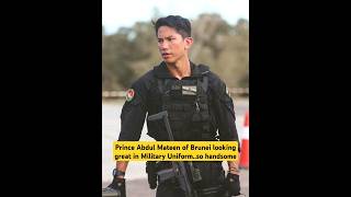 The most handsome Prince Prince Mateen of Brunei looks great in Military Uniformso handsome [upl. by Idolla]