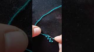 Feather stitch beads workshortshand embroidery [upl. by Efal359]