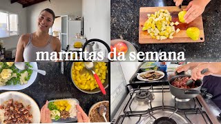 Fazendo as marmitas da semana organização das refeições [upl. by Anitnamaid]