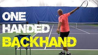 One Handed Backhands Made EASY [upl. by Elleinod291]