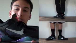 Nike Zoom Kobe VII quotInvisibility Cloakquot  Shoe PickupReview On Feet [upl. by Verlie]