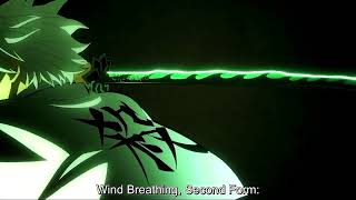 Sanemi Shinazugawa wind Breathing Second Form Demon Slayer Hashira Training Arc [upl. by Iccir]