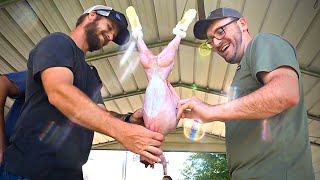 Rabbit Processing Day on the Farm with GWPHomestead  Home Rabbit Butcher DITL VLOG [upl. by Airpac]