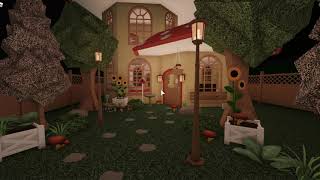 Mushroom House  Cottagecore Aesthetic  Speedbuild Tutorial  No advanced placement  Bloxburg [upl. by Lammaj]