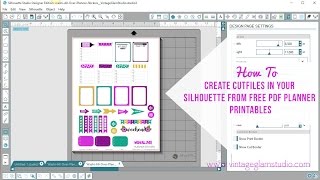 How to Print and Cut Planner Printables With Your Silhouette [upl. by Lekim]