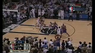 Derek Fisher 04 Game Winning Shot [upl. by Nylrehs]