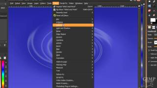 Electrifying swirly water  Water drop wallpaper in GIMP  GIMP tutorial [upl. by Nylauqcaj540]