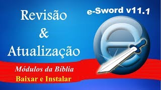 Tutorial Bíblia eSword em Português como baixar e instalar os módulos em português  REVIEW [upl. by Aliekat191]