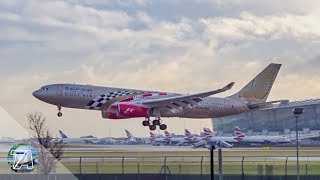 Planespotting at Heathrow  arrivals 09L [upl. by Artenak]