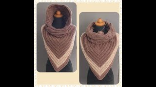 3 in 1 Super Easy Shawl with Infinity Scarf and Hood Beginner friendley [upl. by Linea]