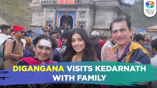 Digangana Suryavanshi visits Kedarnath Dham with her family  TV News [upl. by Keldon]