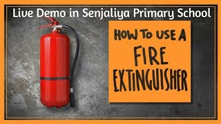 How to use fire extinguisher  Live Demo fire sefty  information about Fire extinguisher [upl. by Knowling]