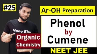 Phenol Preparation By Cumene  Reaction with Mechanism  L25  12th Organic  NEET JEE AIIMS [upl. by Ez]