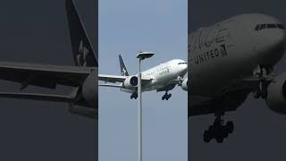 United Airlines “Star Alliance” livery landing at Heathrow [upl. by Maye]