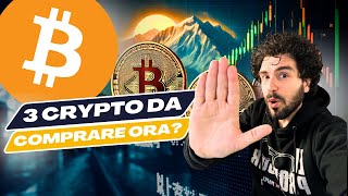 Previsioni Crypto 3 da COMPRARE SUBITO e 1 da VENDERE  Trading Plan Settimanale [upl. by Lectra]