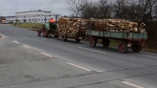 Deutz F3L 51451 mit 2 Anhänger Brennholz [upl. by Assirem664]