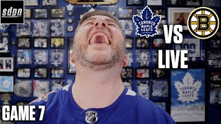 Stanley Cup Playoffs  Toronto Maple Leafs  Boston Bruins Game 7 LIVE w Steve Dangle [upl. by Airdnalahs]