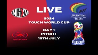 LIVE RUGBY TOUCH WORLD CUP  DAY 1 PITCH 34 [upl. by Pomfret]