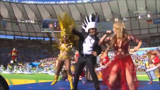 Shakira Clausura mundial Brasil 2014 La la la Ft Carlinhos Brown HD [upl. by Jeffery]