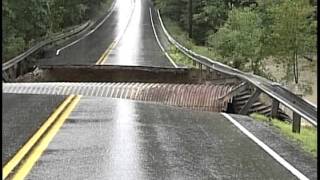 Road Collapse Maine 2008 [upl. by Ahsaek719]