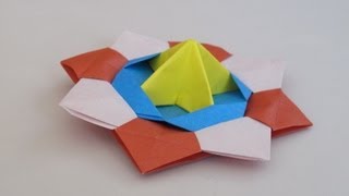 Origami  How to Make a Spinning Top [upl. by Rehtae582]