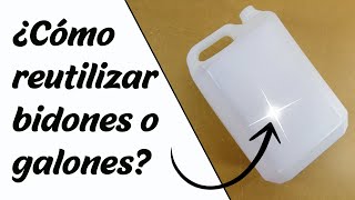 3 IDEAS con bidones o garrafas Reciclaje Ecobrisa [upl. by Marcille]