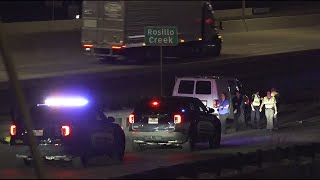 Pedestrian struck killed by vehicle along Interstate 10 access road SAPD says [upl. by Sheeb]