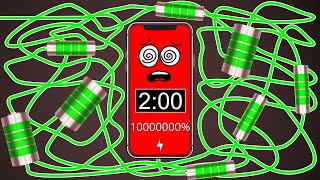 Overcharging Phone Battery 10000000 2 Minute Timer Bomb ⚡ [upl. by Linell]