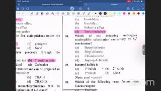 Alkyl halide qad  55 days revision  super 100 [upl. by Yecac139]