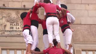 Castell in Barcelona Human Towers of Catalunya Spain [upl. by Vinni]