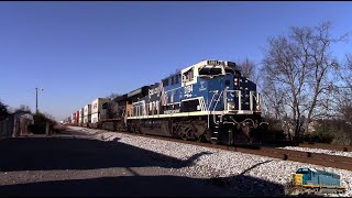 60MPH CSX 3194 Spirit of Law Enforcement ES44ACH Leads I025 w Awesome RS5T Horn at Florence TN [upl. by Gilberte810]