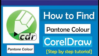 How To Find Pantone Color In CorelDraw [upl. by Leribag445]