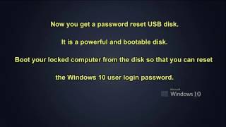 How to Create a Windows 10 Password Reset Disk for Locked Computer [upl. by Mosra]