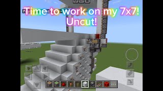 Working on my first ever 7x7 piston door uncut MCBE [upl. by Lawtun]