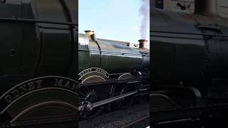 West Somerset Railway  7828 Odney Manor BARKS out of Bishops Lydeard  trains steamengine [upl. by Siderf]