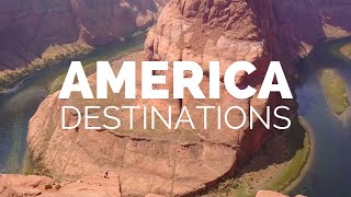 25 Most Beautiful Destinations in America  Travel Video [upl. by Nanyk]