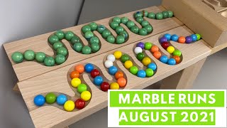 Marble ASMR  Marble Run RACE ASMR Compilation August 2021 [upl. by Naimaj]