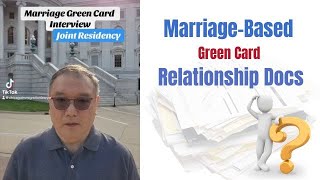 Marriage green card Evidence  Relationship documents [upl. by Yelsnya]