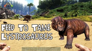 Taming Lystrosaurus Ark  Easiest Tame ARK SURVIVAL EVOLVED [upl. by Ynar]