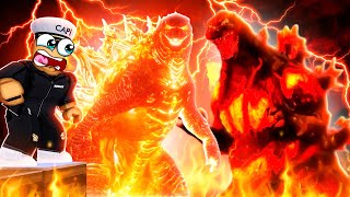 THERMO GODZILLA vs BURNING GODZILLA in KAIJU UNIVERSE [upl. by Otrebmal]