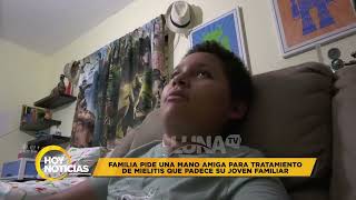 Madre pide ayuda para tratamiento de su hijo diagnosticado con mielitis desde 2019 [upl. by Airdnoed629]